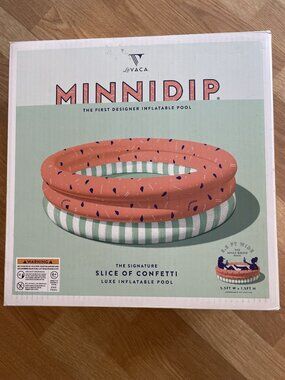 Minnidip designer New in box pool Slice of Confetti seats 1-3 adults or Ice Bath